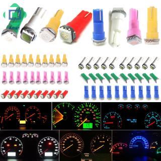 ♡amart♡10pcs T5 17 37 73 74 SMD 5050 Wedge Instrument Dashboard Car LED Light Bulb