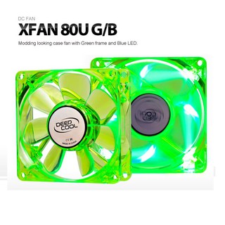 Deepcool Xfan 80U G/B Green Frame and Blue LED