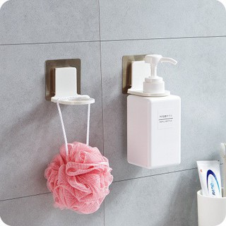 Adhesive hook wall magic sticker shower gel bottle rack shampoo hand sanitizer suction-free wall-mounted hook