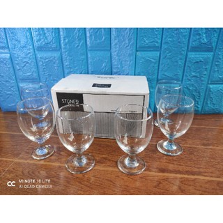 6pcs Clear Glass Wine Goblet High Quality Product