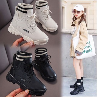 ﹍✕✢9.28 Children s single boots Martin boots 2021 autumn and winter new girls boots, big boys, Brit