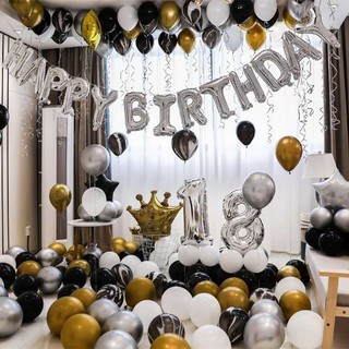 Happy Birthday Balloon Set Party Decorations Party Needs Balloon Set (6)