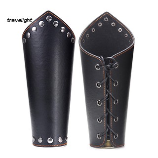 〖TL〗Faux Leather Arm Guard Medieval Knight Bracer Halloween Costume Party Props
