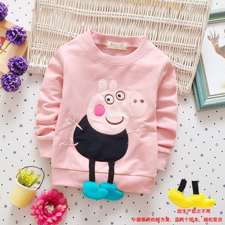 new spring and autumn winter pig Patqi children's Korean version of cotton spandex round tie baby clothes (2)