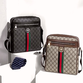 Shoulder Bag Men's Messenger Bag Leather Casual Business Vertical Square Bag2021New Trendy Luxury Me (1)