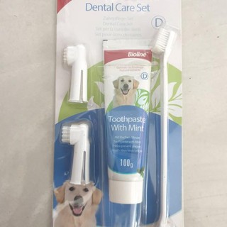 Toou / Toothpaste And Dog Toothbrush, Bioline Dental Care Set