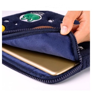 COD Ready stock Line Bear iPad 9.7/10.5/11 Pouch MacBook 11/13.3/14/15.6in Notebook Sleeve Bag Laptop PC Tablet Protective Case Handbag (5)