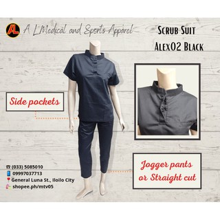 Scrub Suit, Alex02, Black