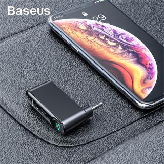 Baseus Car AUX Bluetooth 5.0 Adapter 3.5mm Jack Wireless Audio Receiver Handsfree Bluetooth Car Kit For Phone Speaker He