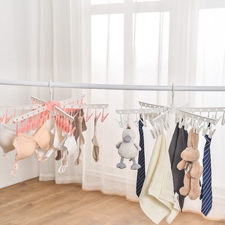 ✎▫△Baby clothes racks, children's clothes racks, multi-clip drying racks, clothes pegs, clothes pegs