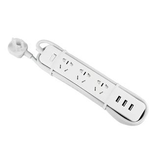 XIAOMI Power Strip Patch Board with 3 USB Port 2A Fast Charge Socket Model: XMCXB01QM (White) (6)