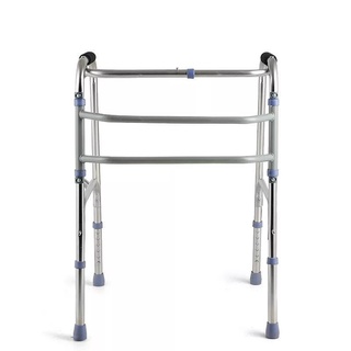 Elderly Stainless Steel Folding Torque Walker Crutches Four-corner Elderly Walker 002