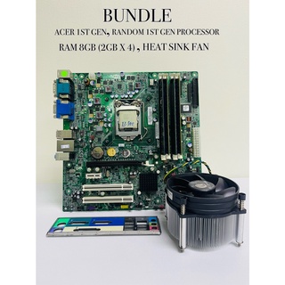 Gaming Bundle Package with intel I3 I5 1st 2nd 3rd 4th gen 1155 1156 motherboard with Heatsink fan