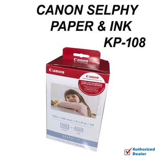 ⊕Canon KP-108IN Color Ink And Paper Set for SELPHY Printer