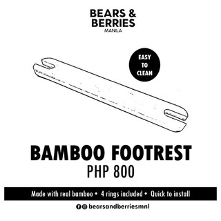 Natural Bamboo Footrest (for IKEA Antilop) l3pl