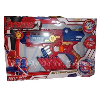 Nerf Gun Spiderman Soft Bullet For Kids with bullets included