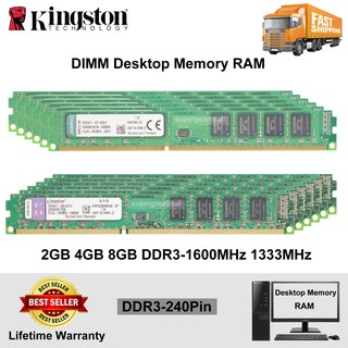 Kingston 2GB 4GB 8GB PC3 12800U 10600U DDR3 1333Mhz 1600Mhz 240Pin DIMM Desktop Memory RAM 2GB PC2 DDR2 667Mhz 800Mhz DIMM Desktop Memory RAM