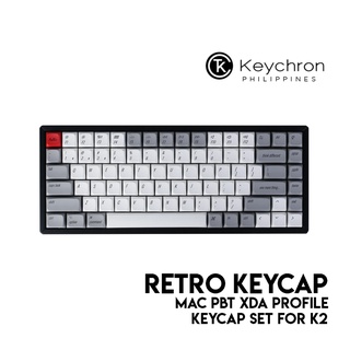 Keychron Retro Mac PBT Keycap Set for K2 (XDA Profile, Dye-Sublimation, ANSI Layout. KP4)
