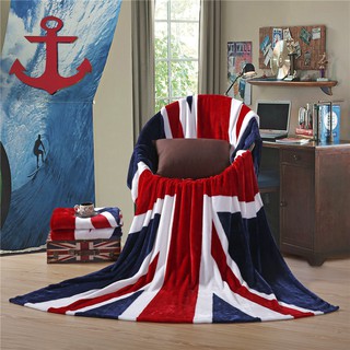 Flannel air conditioning blanket British flag Blanket Gift blanket