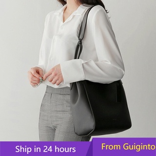 No Style one shoulder bag bucket tote bag big and simple for women with large capacity in 2021 South Korea eastdoor style