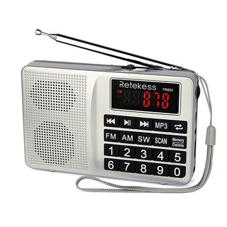 RETEKESS TR603 AM FM Radio Shortwave Transistor Digital Tuning Receiver MP3 Player Support TF Card R