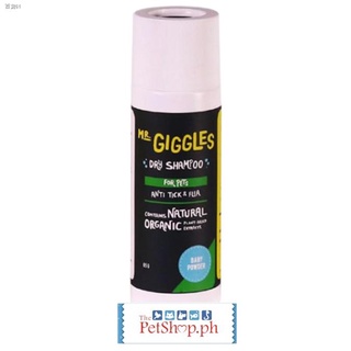 Pinakamabentang❀☃Mr. Giggles Dry Dog Shampoo 65g Anti Tick & Flea