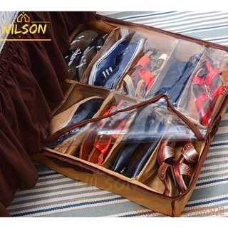 WILSON ★ ZH150 12 Pairs Foldable Shoe Under Storage Box organizer (1)