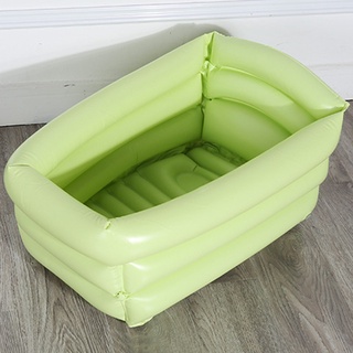jjmk666 Portable Inflatable Baby Bathtub Folding Children Sit Lie Washing Tub Basin Travel Kid Bath Tub (3)