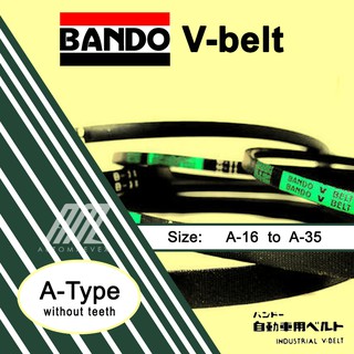 Bando Fan Belt A-Type Series A-16 to A-35 V-Belts (Checkered | No Teeth)