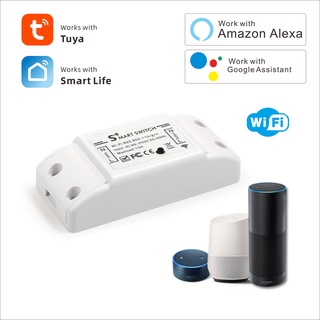 Wifi Smart Switch Compatible with Amazon Alexa&for Google Home Timer 10A/2200W Wireless Remote