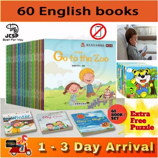 60 Books Per Set Kids EarlyLearning StoryBooks Buku Budak Bedtime Reading & Baby Early Learning Boo
