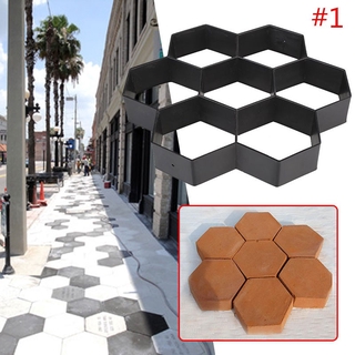 Hexagon Driveway Paving Pavement Stone Mold Concrete Paver (2)