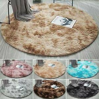 Soft Fluffy Rugs Large Shaggy Round Area Rug Carpet Floor Mat Home