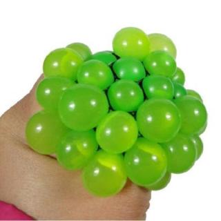 Pz-Anti Stress Face Soft Rubber Vent Grape Ball Autism Moody Relief Squeeze Toy Color Random