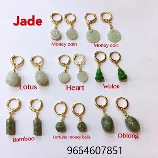 Authentic jade earrings