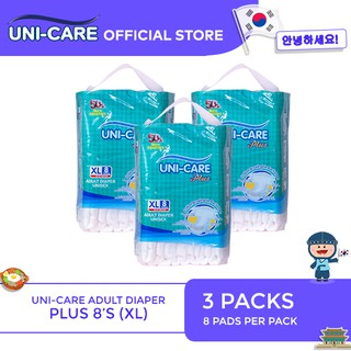 Uni-care Adult Diaper 8's pack of 3 (XL) (1)
