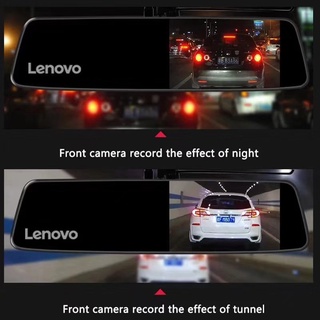 LENOVO dashcam cam for car with night vision 4.39inch Dual Lens FHD 1080P Car DVR Rearview Mirror HR (2)