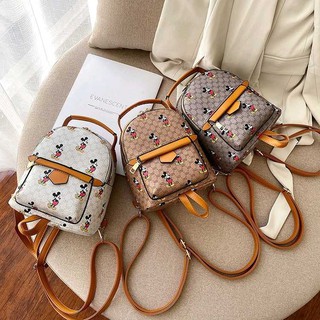 Lucky Ann · Mickey Backpacks - 2020 New Arrival Stylish and Elegant Women's Mini Backpacks ，Exquisite Cute Printing Mickey Backpacks - 3 Colors & M Size - Ann No.0418