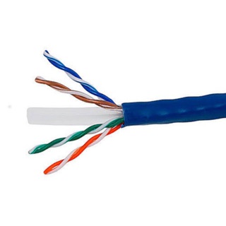 Cat6 Lan Cable Ethernet per meter - with or without RJ45 Blue / Gray (4)
