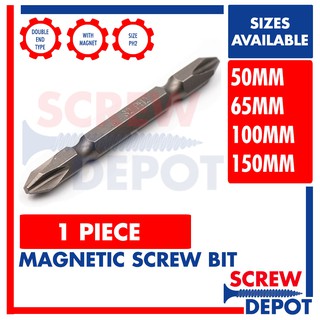 1PC Screw Bit Magnetic PH2 S2 Screwbit Double Screw Depot