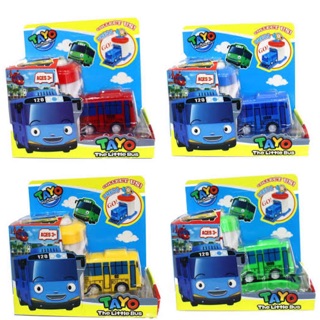 Solo TAYO The Little Bus Garage Push and Go Parking Stations Toy Set Tiktok Trending