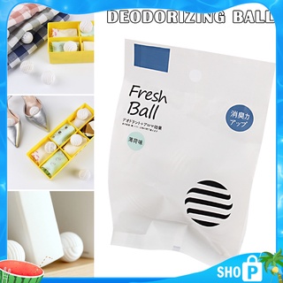 6pcs Mini Ball Shape Shoe Deodorant Dryer Moisture Absorber Anti-milde Shoes Deodorant