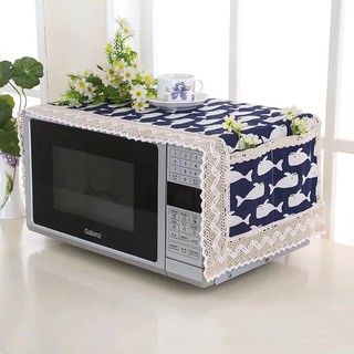 Thick Cloth Cotton Embroidered Microwave Oven Dust Cover
