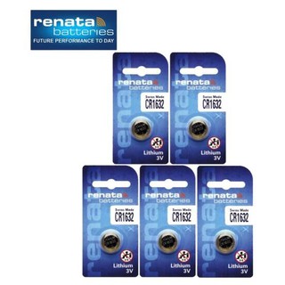 Renata CR1632 Watch & PC Batteries (5)