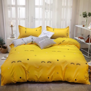 4 in 1 Bedding Set Single/ Queen/ King Size Bedsheet Duvet Cover Comforter Cover with Pillowcase