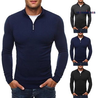 Men's Long Sleeve Turtleneck Sweater Fashion Casual Pure Slim Pullover Sweater