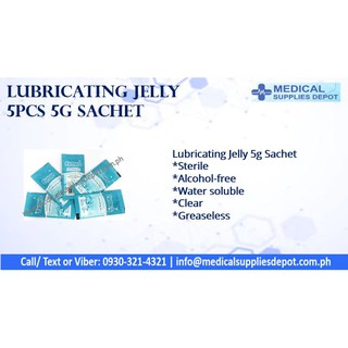 Water-Based Lubricant Jelly 5g Sachet Sets of 5 (1)