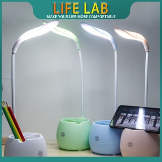 Table Lamp LED lights Stand Desk Lamp rechargeable lamp shade study bedroom COD Touch switch