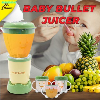 XCFT55.66☋▧Ready Stock Baby Bullet Blender Baby Healthy Food Processor Electric Vegetable and Fruit