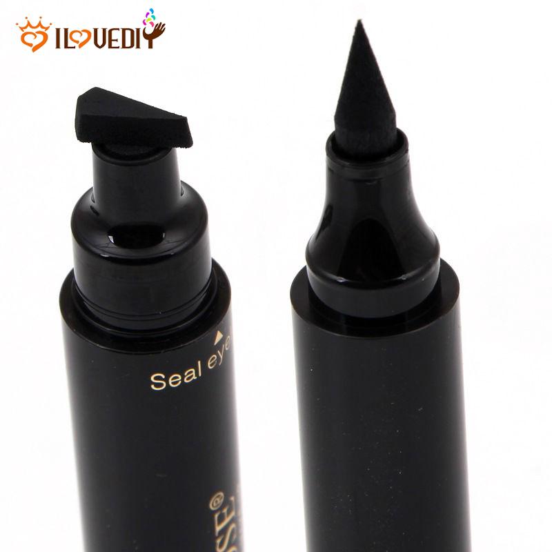 Winged Eyeliner Stamp Waterproof Makeup Cosmetic Eye Liner Pencil Black Liquid